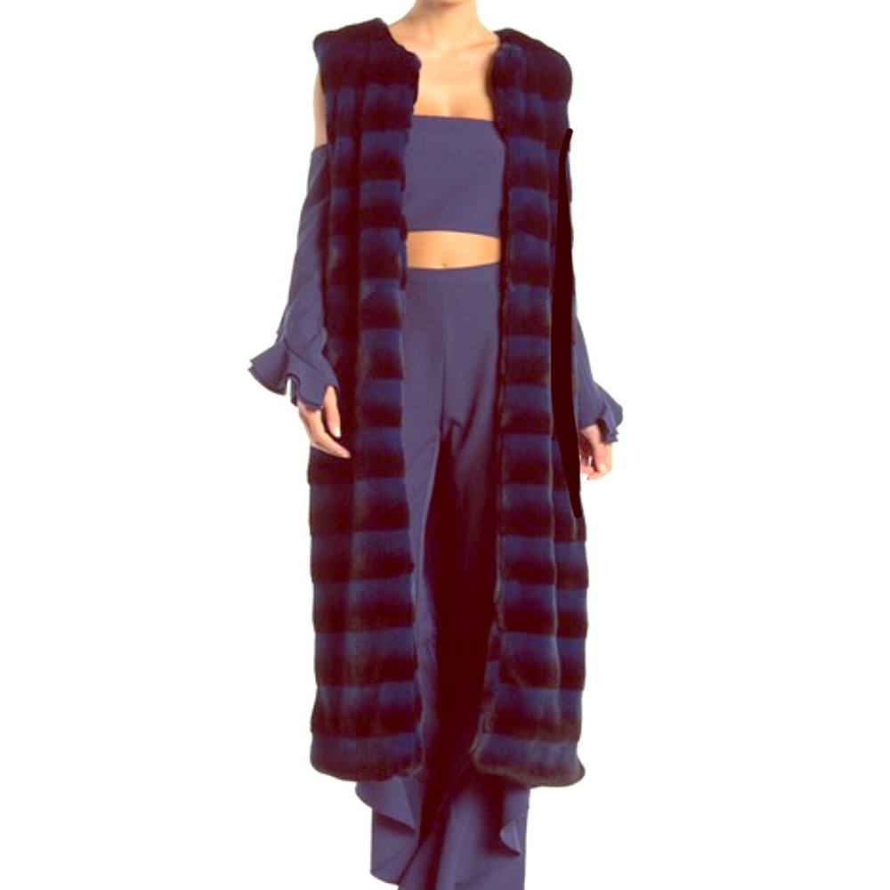 Long Faux Fur Vest